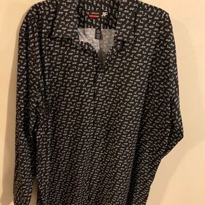 J Ferrar size XXL tiger print dress shirt